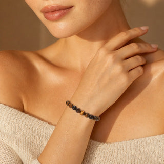 Gold Tiger's Eye Bead Bracelet from Stonebridge Imports