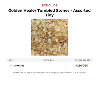 Golden Healer Tumbled Stones - Assorted Tiny from Stonebridge Imports