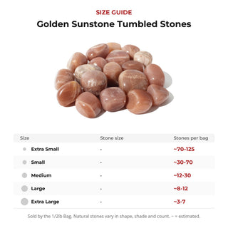 Golden Sunstone Tumbled Stones from Stonebridge Imports