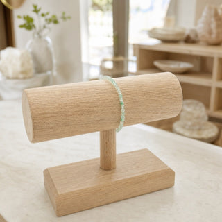 Green Aventurine bead bracelet, lifestyle photo