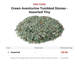 Green Aventurine Tumbled Stones - Assorted Tiny from Stonebridge Imports