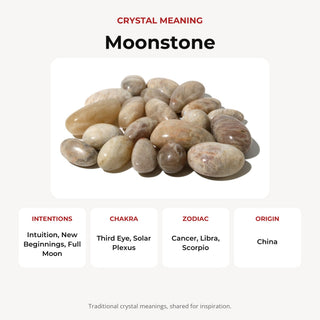 Gray Moonstone Tumbled Stone from Stonebridge Imports