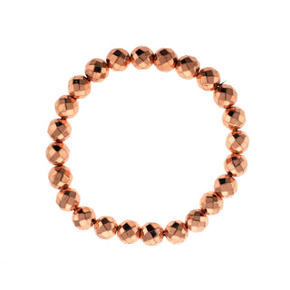 Hematite Electroplated Bead Bracelet (Enhanced) from Stonebridge Imports
