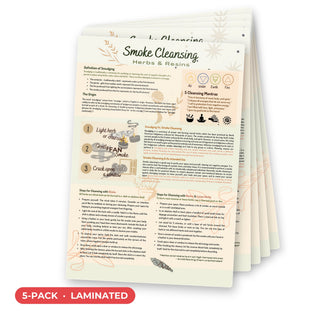 Herbs & Cleansing QuickStudy Guide laminated 5-pack, double-sided 160 x 240 mm