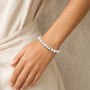 Howlite White Bead Bracelet from Stonebridge Imports