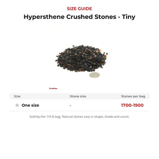 Hypersthene Crushed Stones - Tiny from Stonebridge Imports