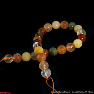Rutilated Quartz Bead Strand from Stonebridge Imports