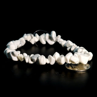 Howlite White Bead Bracelet from Stonebridge Imports