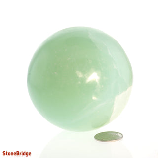 Pistachio Green Calcite Sphere from Stonebridge Imports