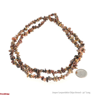 Leopardskin Jasper Bead Strand 32" - 5-8mm Chip from Stonebridge Imports