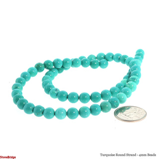 Turquoise Round Strand - 4mm Beads from Stonebridge Imports