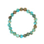 Blue Impression Jasper Round Bracelet - 8mm (Enhanced) from Stonebridge Imports