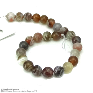 Botswana Agate Bead Strand from Stonebridge Imports