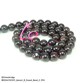 Garnet B Bead Strand 15" - 8mm from Stonebridge Imports
