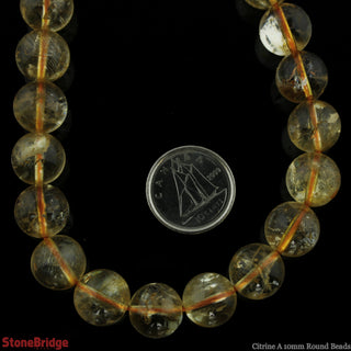 Citrine A Bead Strand (Enhanced) from Stonebridge Imports