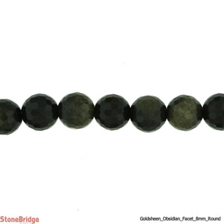 Gold Sheen Obsidian Bead Strand from Stonebridge Imports