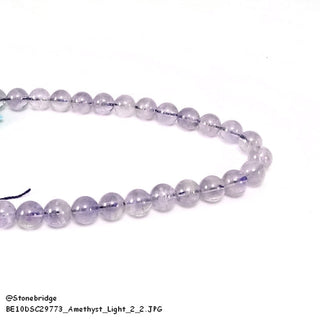 Light Amethyst Bead Strand 7" - 10mm from Stonebridge Imports