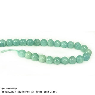 Aquamarine E Bead Strand from Stonebridge Imports
