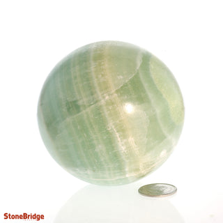 Pistachio Green Calcite Sphere Medium #3 - 2 3/4" from Stonebridge Imports