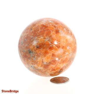 Orange Calcite Sphere Small #1 - 2 1/4" from Stonebridge Imports