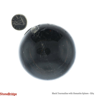 Tourmaline & Hematite Sphere from Stonebridge Imports