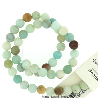 Multi-Colour Amazonite Bead Strand 15" - 6mm Matte from Stonebridge Imports