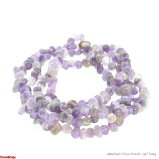Light Amethyst Bead Strand 32" - 5-8mm Polished Chip from Stonebridge Imports