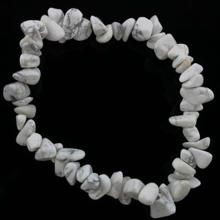 Howlite White Bead Bracelet from Stonebridge Imports