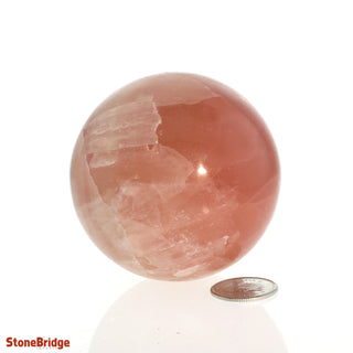 Rose Calcite Sphere Small #2 - 2 1/4" from Stonebridge Imports