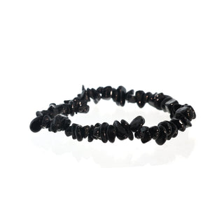 Black Tourmaline Bead Bracelet Chip from Stonebridge Imports