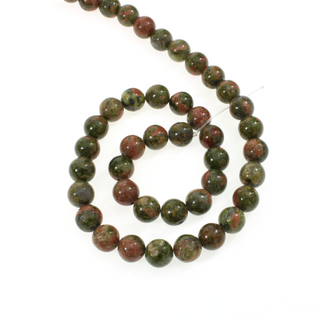 Unakite Bead Strand 15" - 8mm from Stonebridge Imports