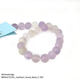 Light Amethyst Bead Strand 7" - 10mm Matte from Stonebridge Imports