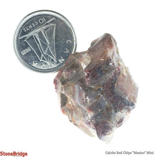 Calcite Red Mexican Chips - Mini    from Stonebridge Imports