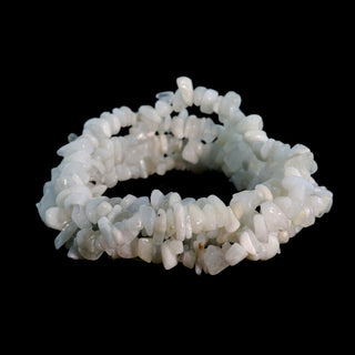 White Moonstone Bead Strand 32" - 5-8mm Chip from Stonebridge Imports
