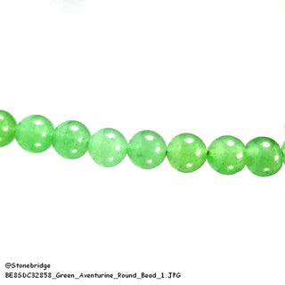 Green Aventurine Round Strand 15" - 8mm from Stonebridge Imports