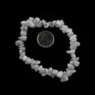 Howlite White Bead Bracelet from Stonebridge Imports