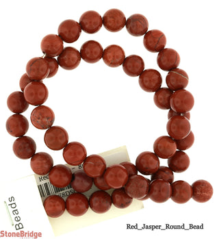 Red Jasper Bead Strand 15" - 8mm from Stonebridge Imports