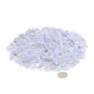 Blue Lace Agate Mini Tumbled Stones - A Quality    from Stonebridge Imports