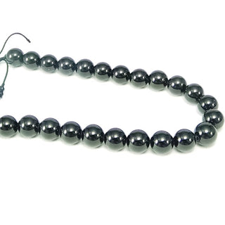 Black Tourmaline Bead Strand 7" - 8mm from Stonebridge Imports