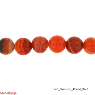 Dark Red Carnelian - Round Strand 15" - 8mm    from Stonebridge Imports