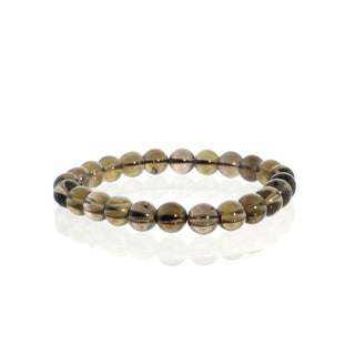 Smoky Quartz Round Bracelet - 8mm from Stonebridge Imports