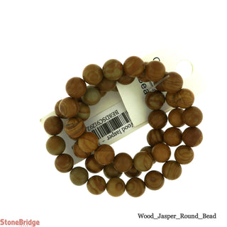 Wood Jasper Bead Strand 15" - 8mm from Stonebridge Imports