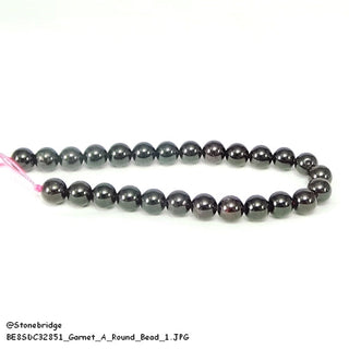 Garnet A Bead Strand 7" - 6mm from Stonebridge Imports