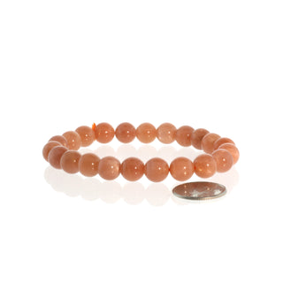 Sunstone Round Bracelet 8mm from Stonebridge Imports