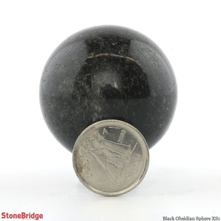 Black Obsidian Sphere Extra Small #1 - 1 1/2" from Stonebridge Imports