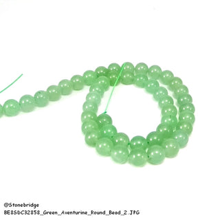 Green Aventurine Round Strand 15" - 8mm from Stonebridge Imports