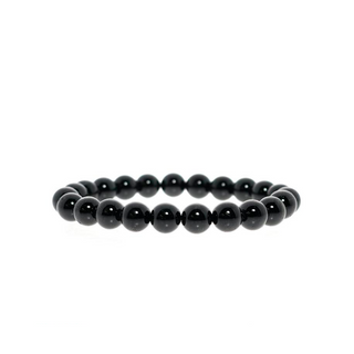 Black Tourmaline Bead Bracelet 8mm from Stonebridge Imports