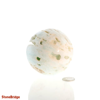 Caribbean Blue Calcite Sphere from Stonebridge Imports