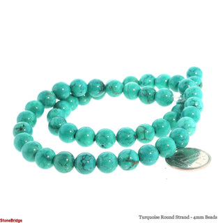 Turquoise Bead Strand (Enhanced) 15" - 6mm from Stonebridge Imports