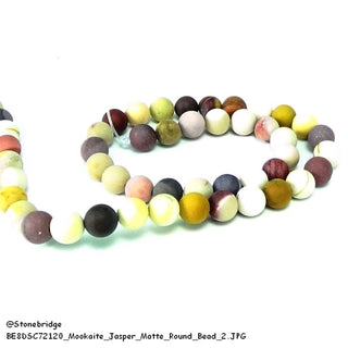 Mookaite Jasper Bead Strand 7" - 10mm Matte from Stonebridge Imports